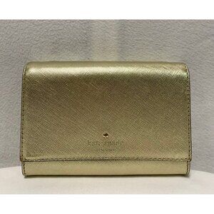 Kate Spade Cedar Street Cami Clutch Gold PWRU4634 NO STRAP